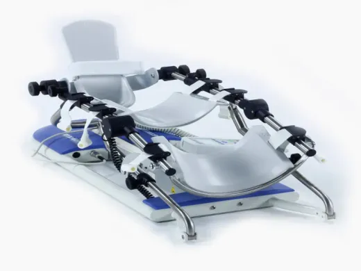 Artromotor Artromot K1 de alquiler, vista frontal del carro de movilización